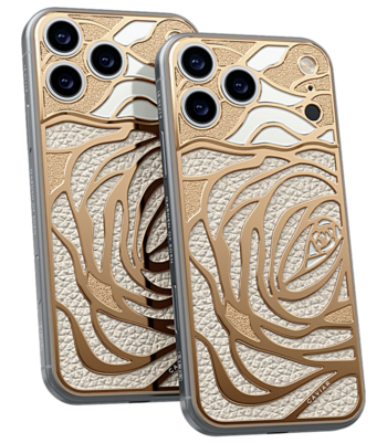 Custom iPhone 17 Pro/Pro Max Golden Rose