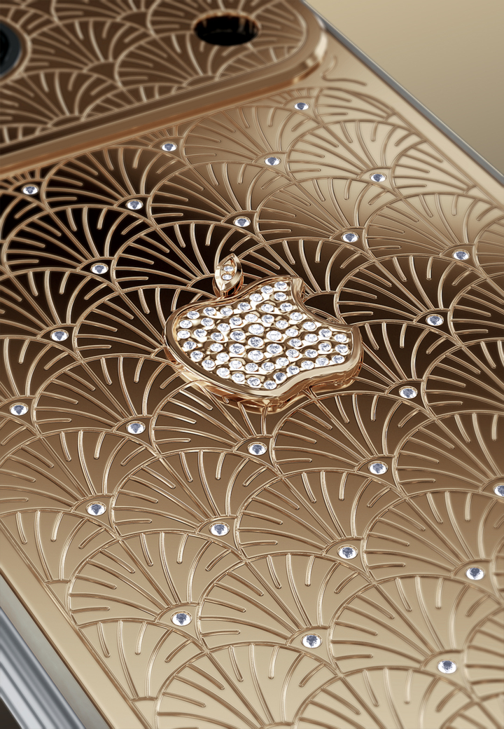 Apple Logo Palmette 18K