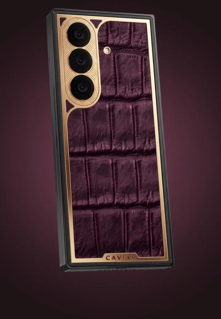 Natural Leather Deep Purple