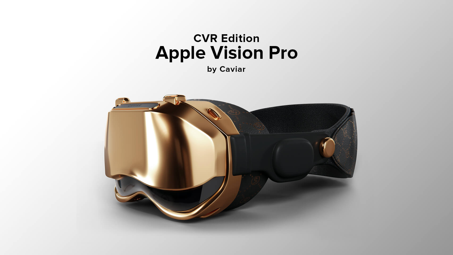 Caviar presents the custom Apple Vision Pro decorated with 18K gold and fine leather