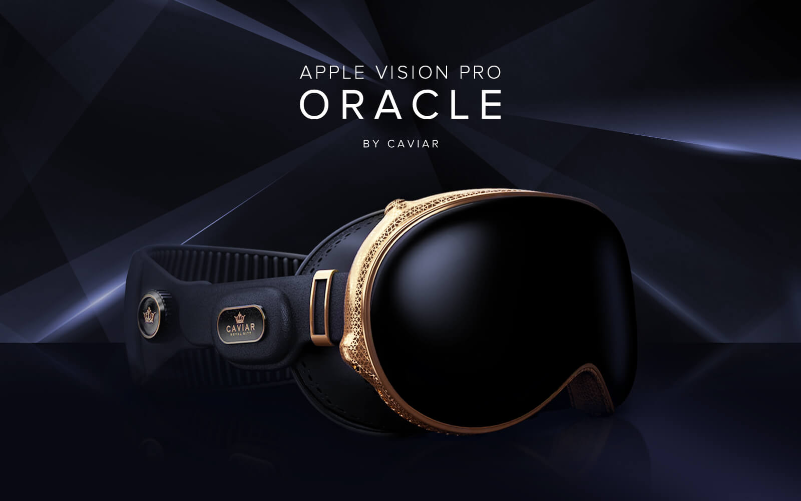 Caviar unveiled a world-first custom Apple Vision Pro made of gold, silver, and jewelry enamel