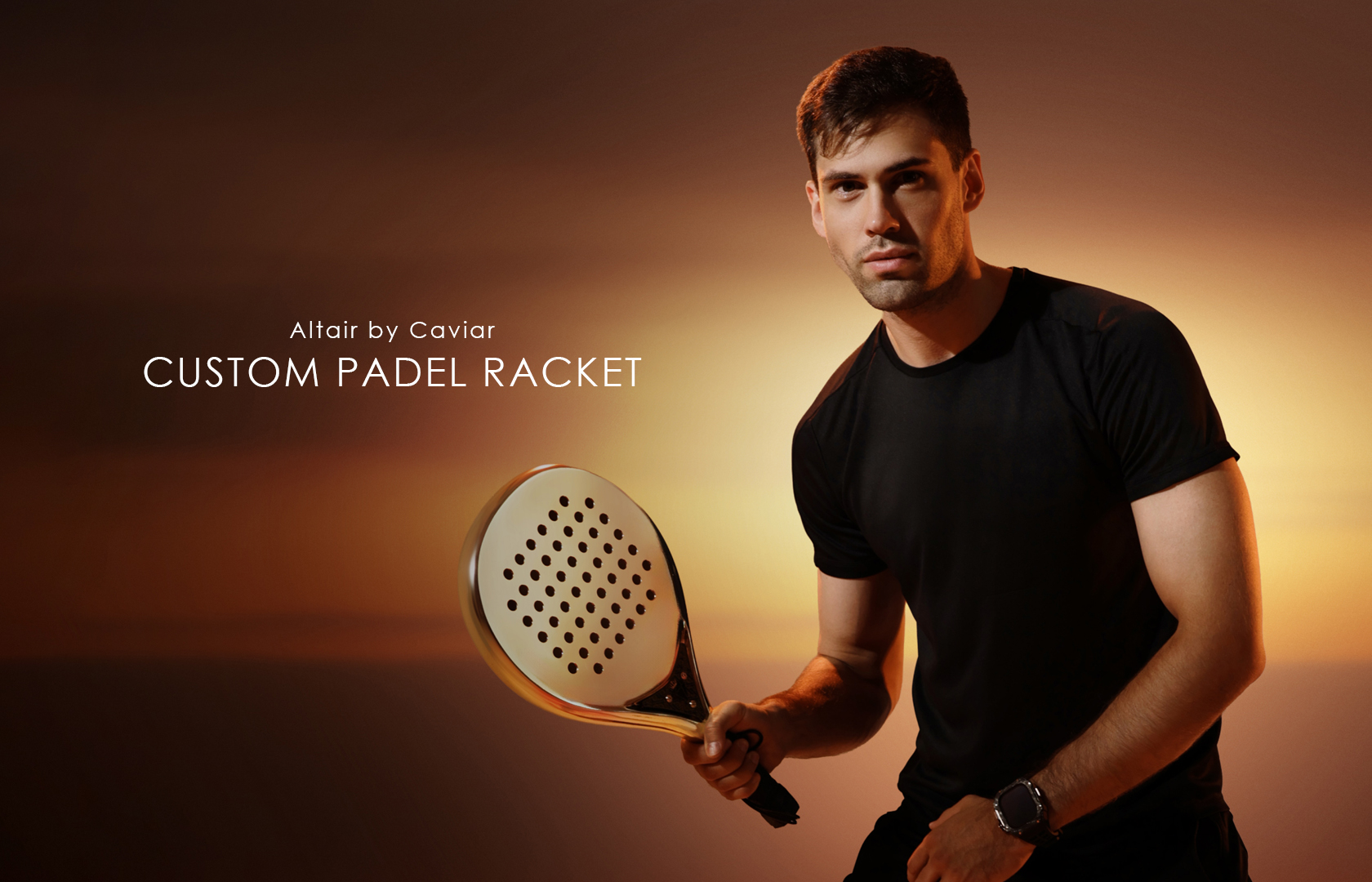Caviar Introduces Altair: The World's First Padel Racket Adorned with 18K Gold