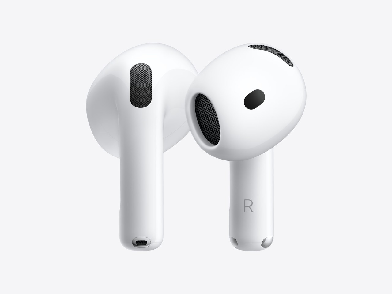 AirPods 5, close-up of two earbuds