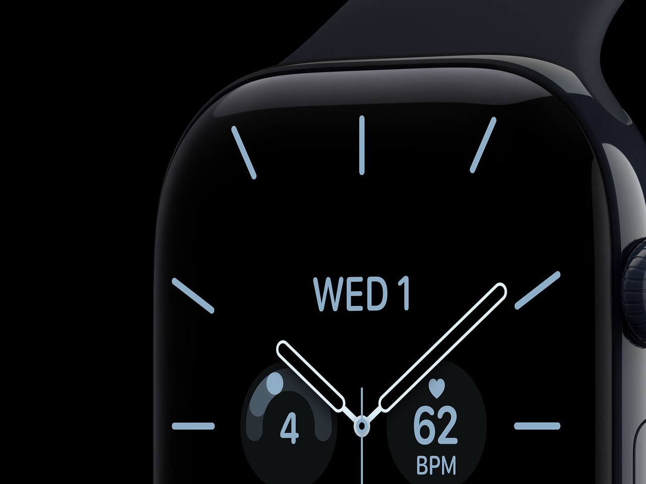 Apple Watch Series 12 in a dark blue ceramic case